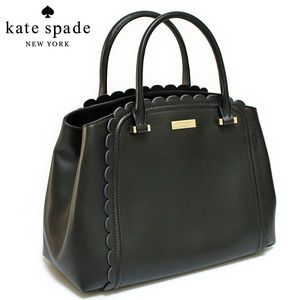 Kate Spade Linzi Scalloped Leather Satchel